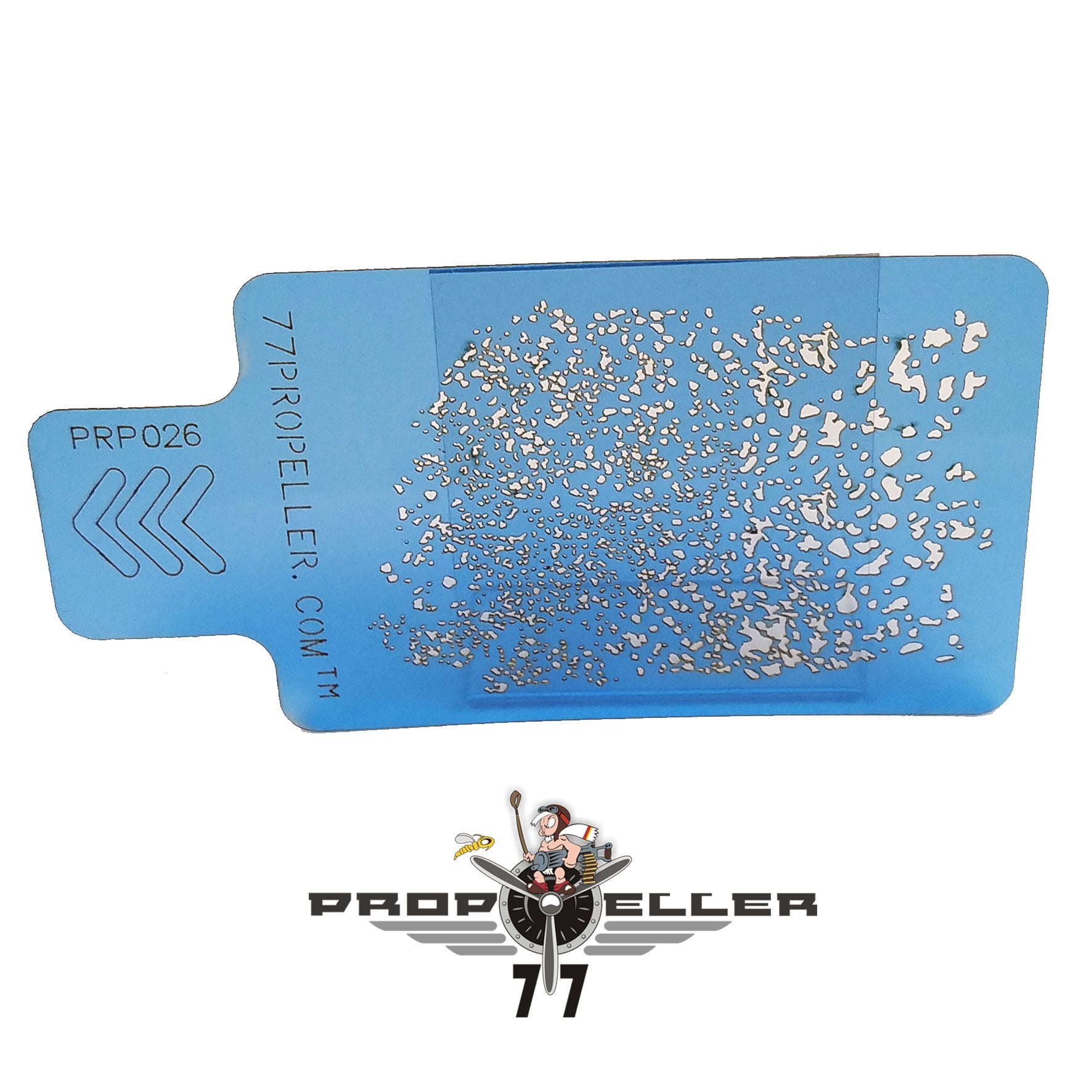 77 Propeller Medium Airbrush Stencil 90×60 mm PRP026