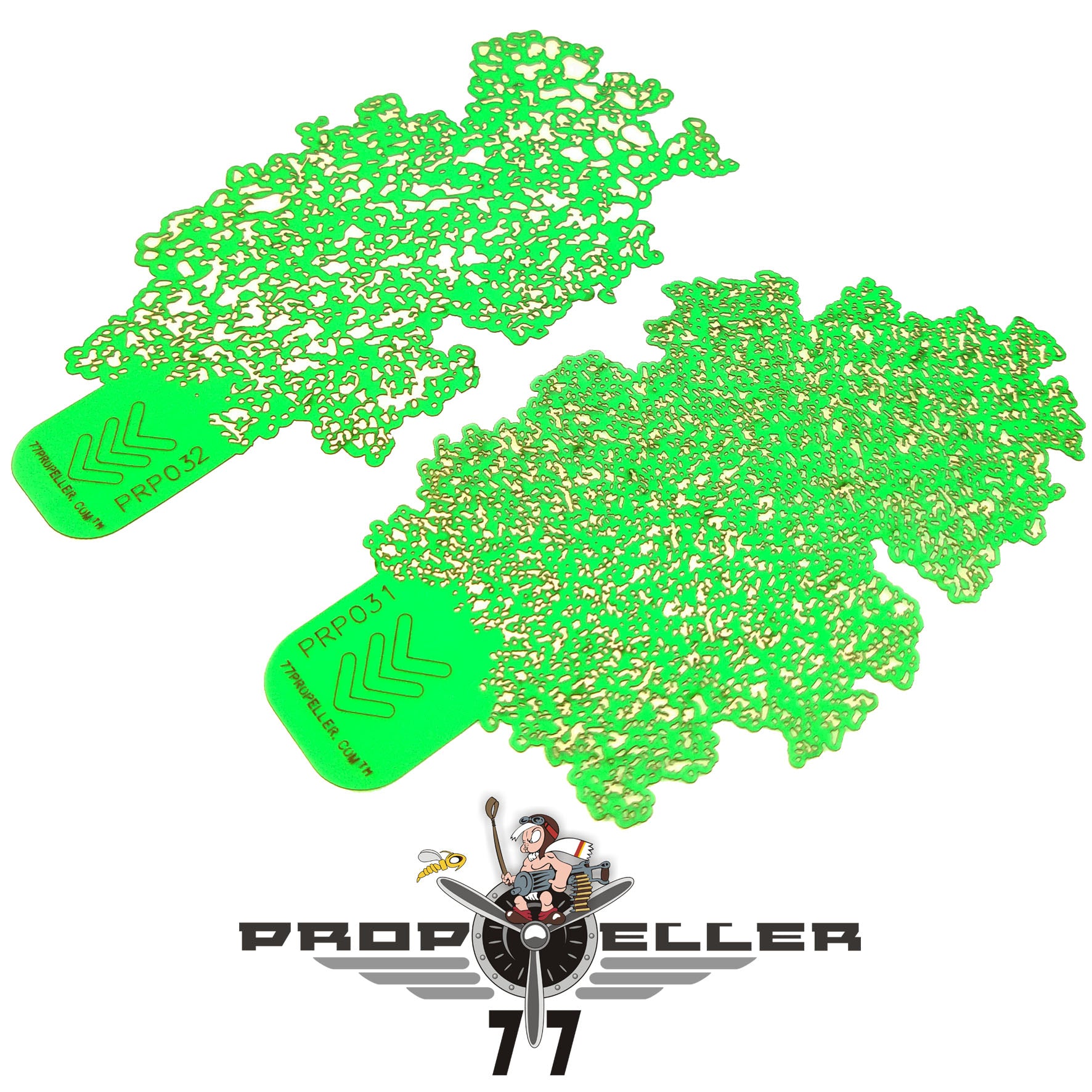 77 Propeller PRP028「Set 5」エアブラシステンシル2枚セット(110×70mm)