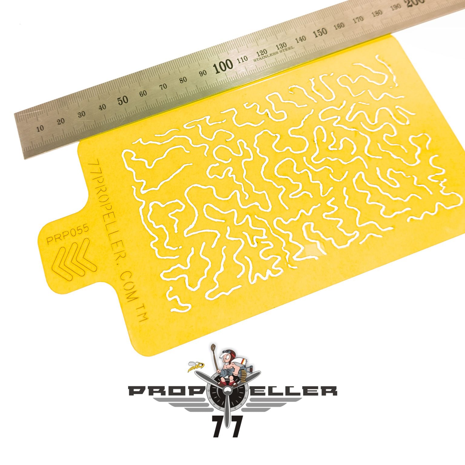 77 Propeller ルフトヴァッフェ WWII シングルス迷彩ステンシル No.3 PRP055 汎用パターン