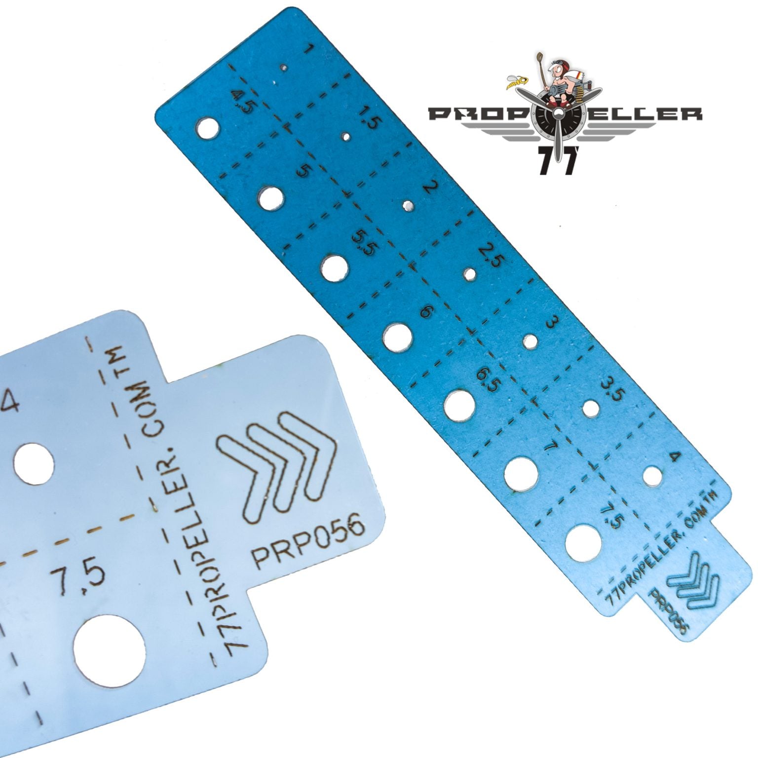 77 Propeller スジ彫り&スプレーマスキングテンプレート No.4 PRP056 円形開口と目盛り