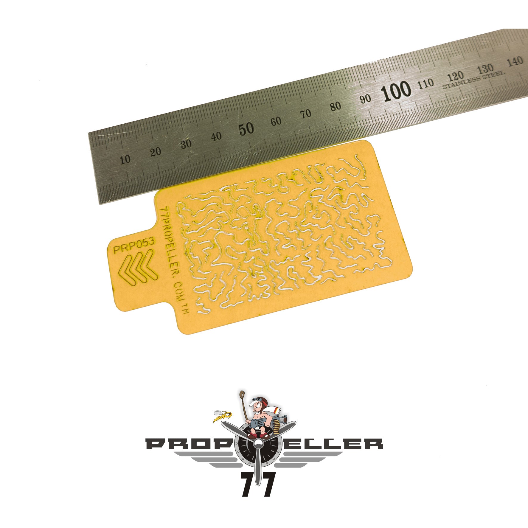 77 Propeller Set “F” – 3× Shingles Camo Stencils PRP062 small size template