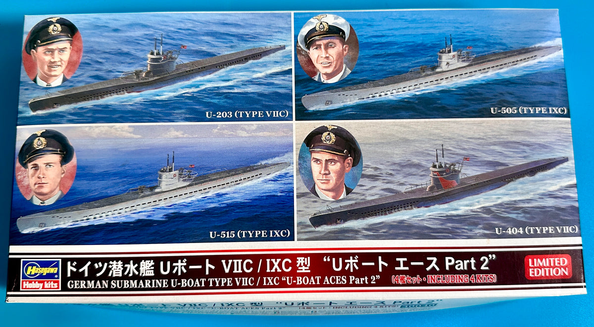 ハセガワ 1/700 ドイツ潜水艦 Uボート VIIC/IXC型「Uボート エース Part 2」外箱