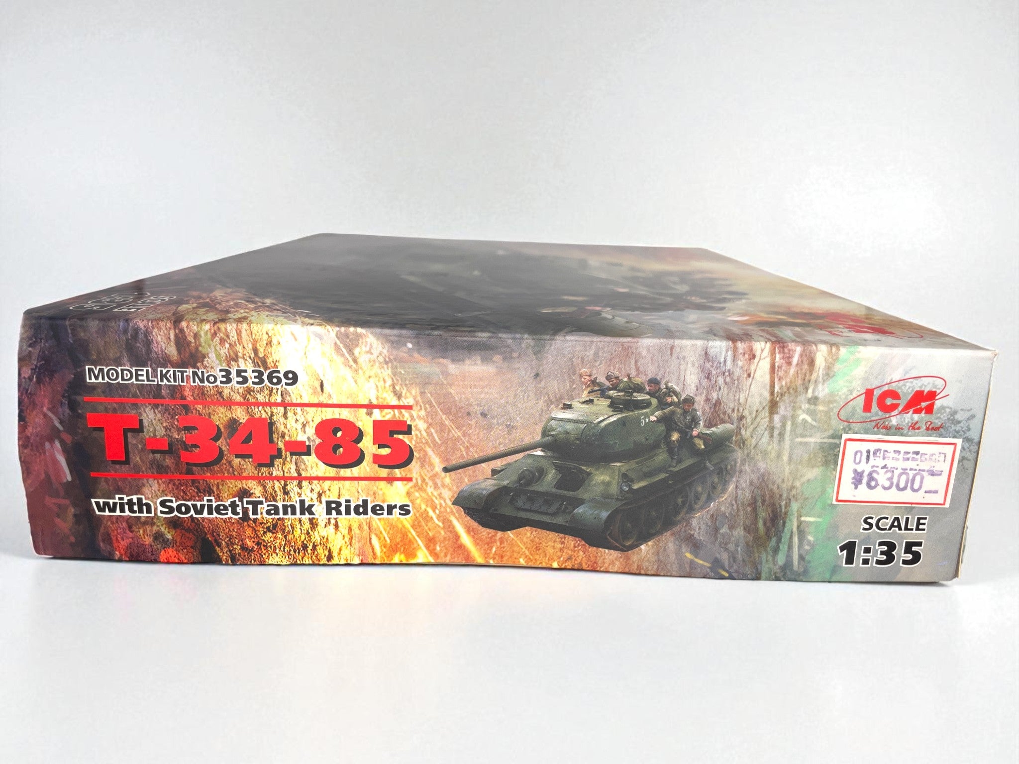 側面・製品名と価格シール(T-34-85)