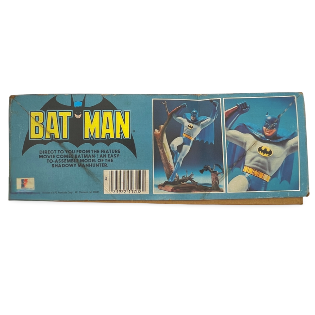 MPC バットマン スーパー・パワーズ 1/1702 外箱側面(完成見本写真とバーコード付き)