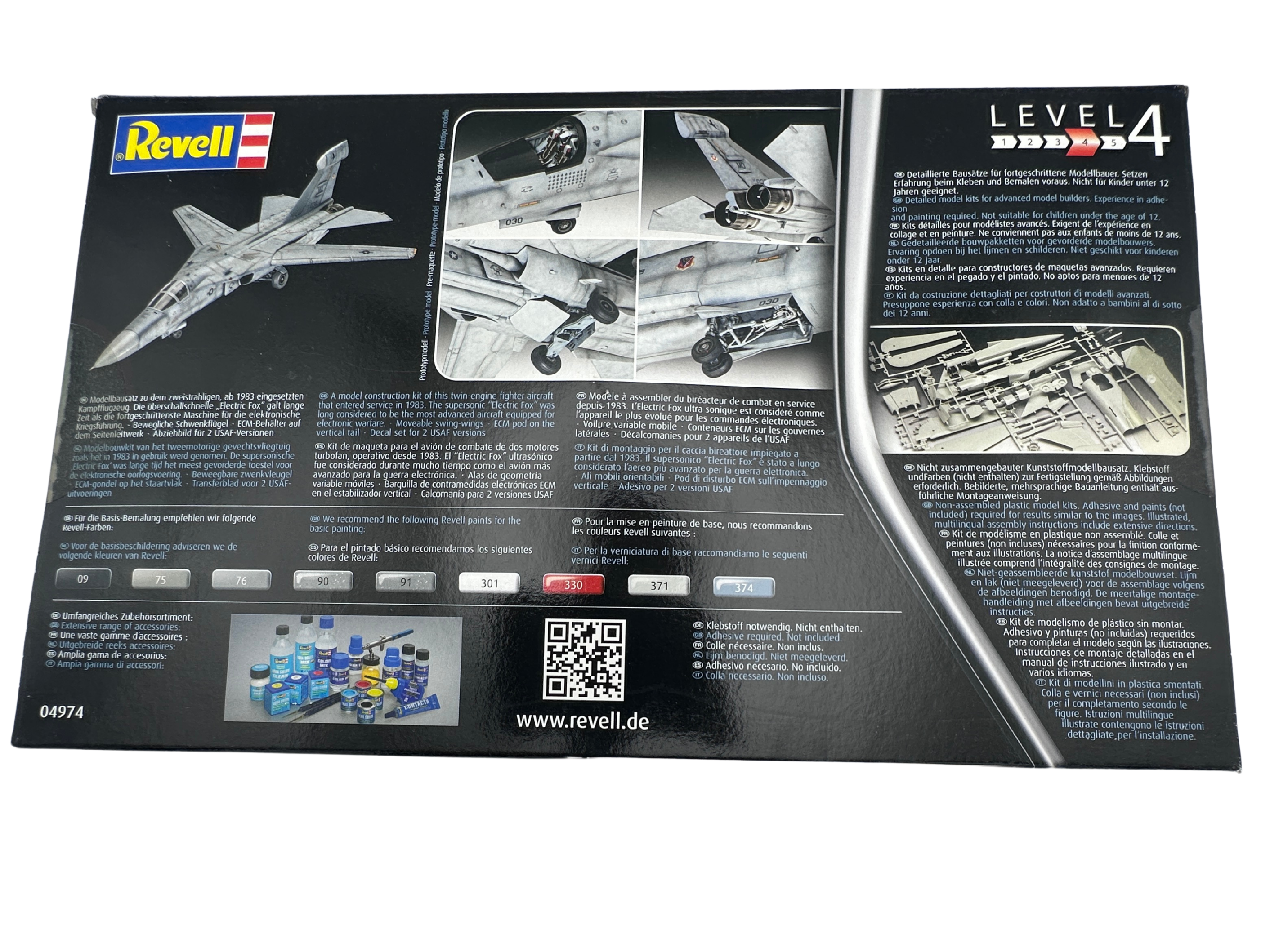 レベル 04974 1/72 EF-111A レイヴン 箱裏面