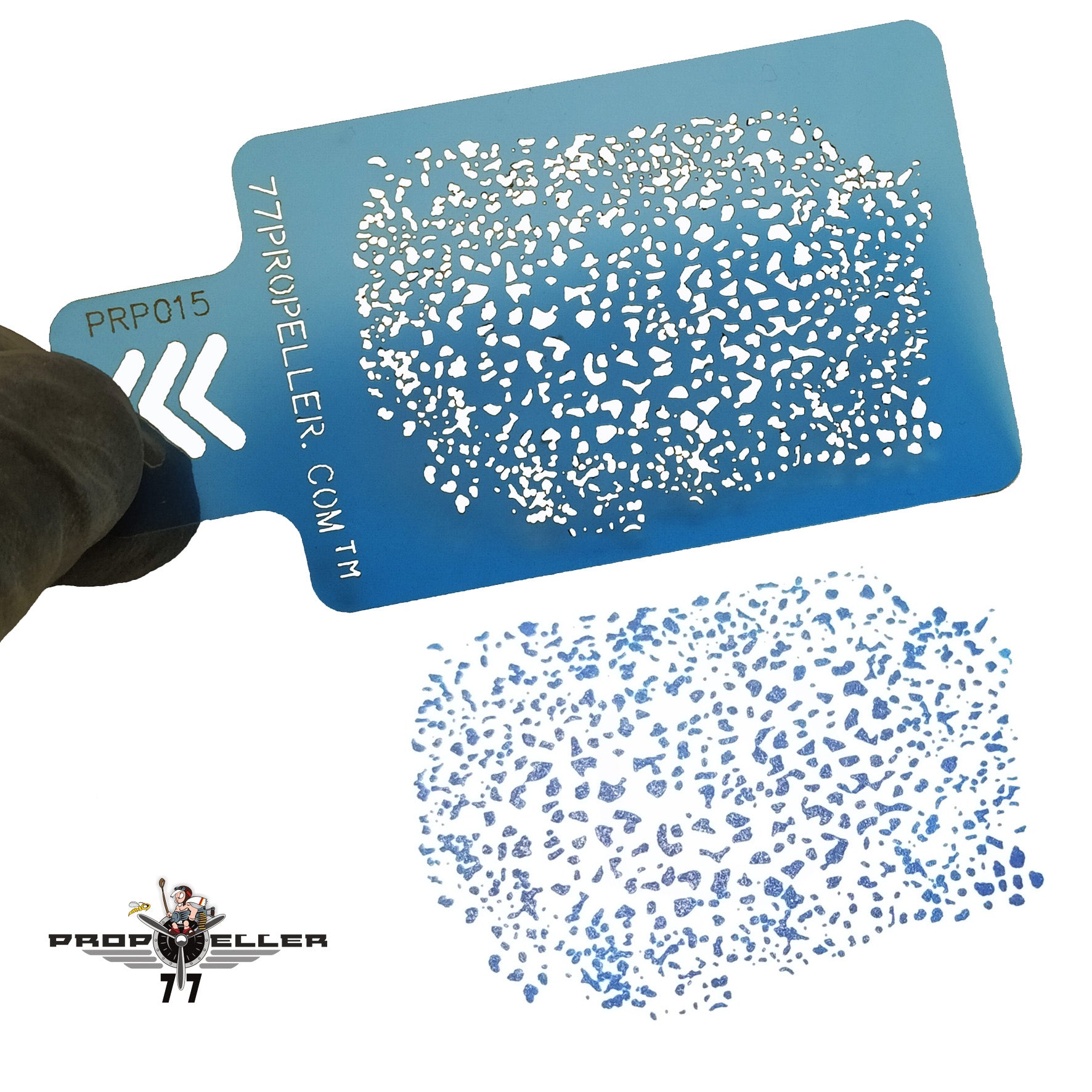 77 Propeller Micro Airbrush Stencil 60×40 mm PRP015
