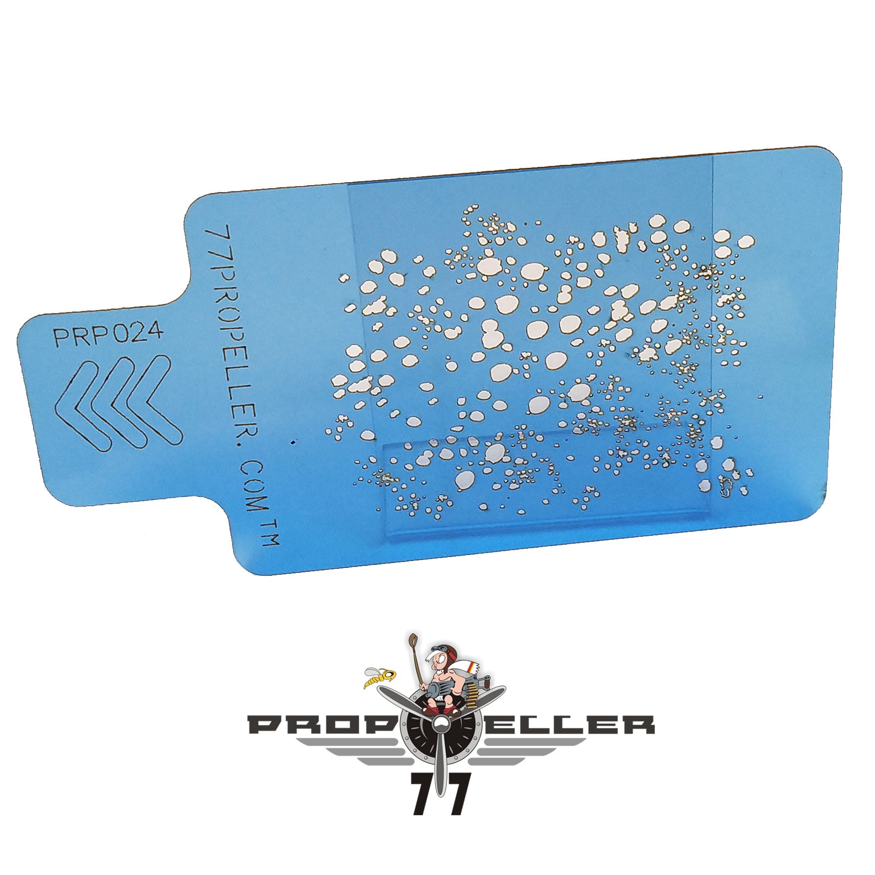 77 Propeller Medium Airbrush Stencil 90×60 mm PRP024