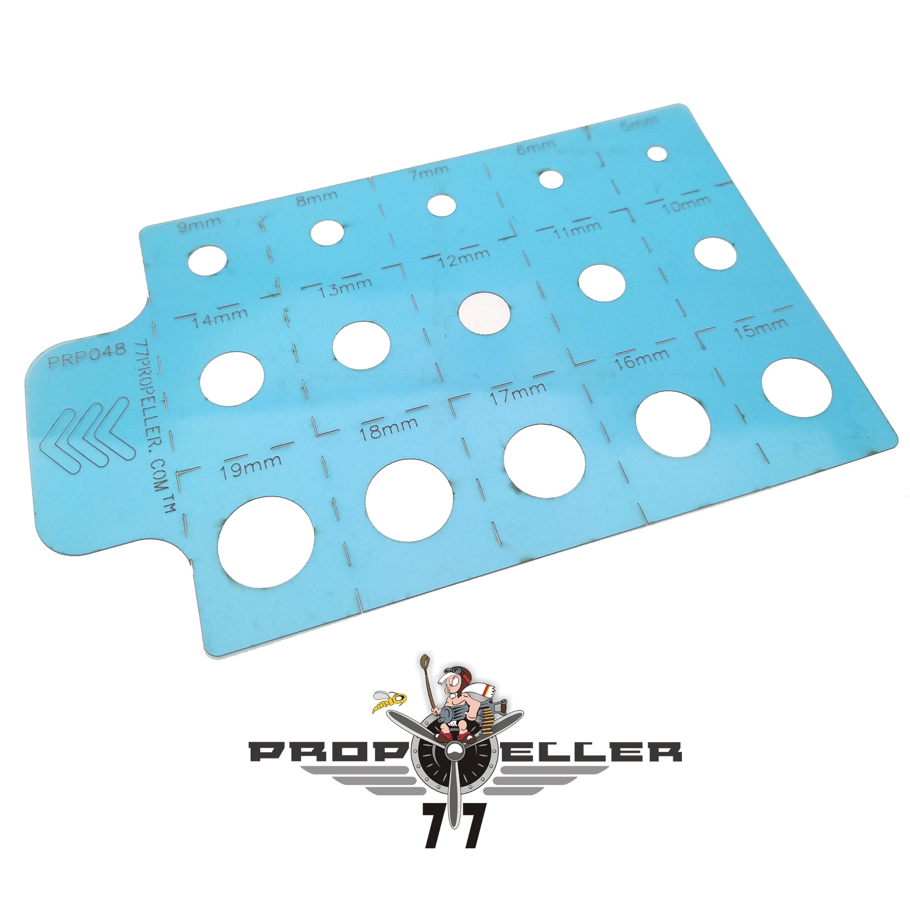 77 Propeller 円形スプレーマスキングステンシル PRP048 直径5〜19mmの円形テンプレート