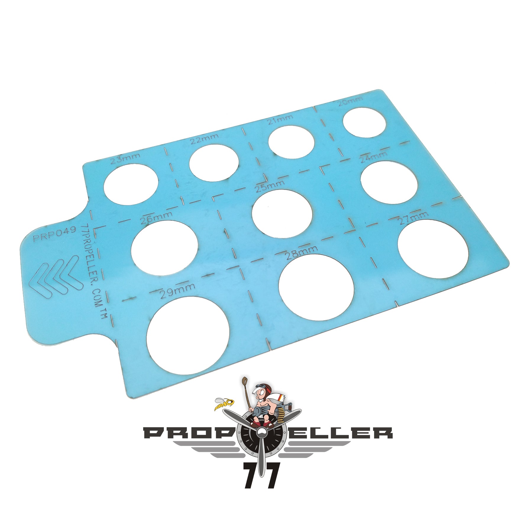 77 Propeller 円形スプレーマスキングステンシル PRP049 直径20〜29mmの円形テンプレート