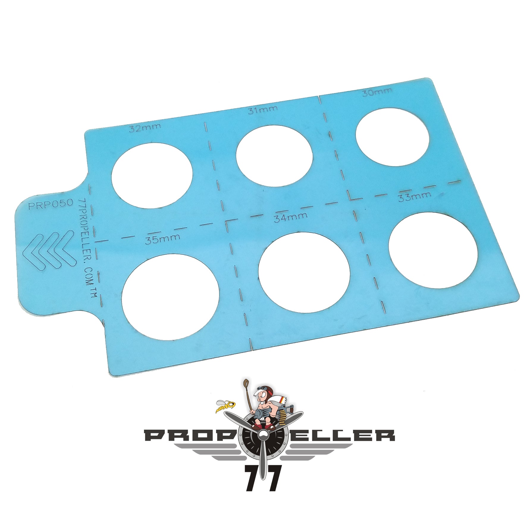 77 Propeller 円形スプレーマスキングステンシル PRP050 直径30〜35mmの円形テンプレート