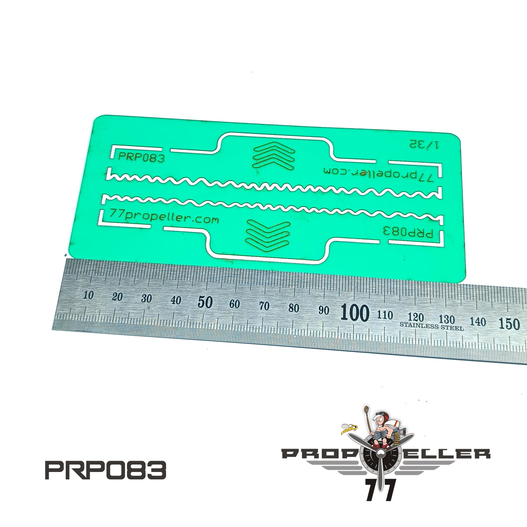77 Propeller 1/32 Fw 190 Bf 109 主翼前縁ウェーブ迷彩テンプレート No.2 PRP083