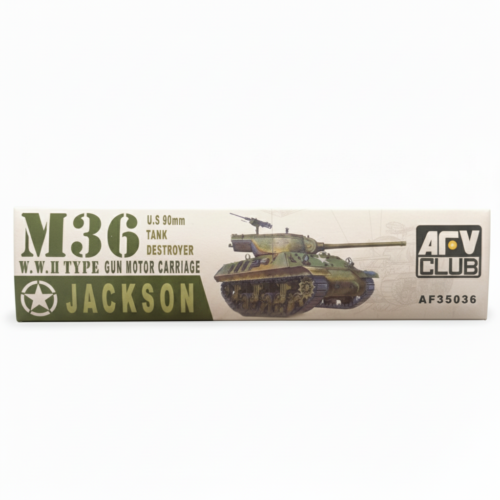 AFVクラブ M36 ジャクソン 1/35 サイドボックス（製品名と価格シール）