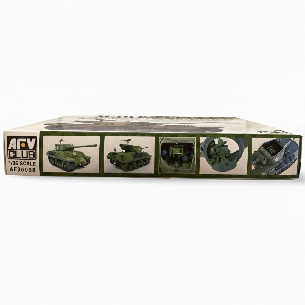 AFVクラブ M36 ジャクソン 1/35 ボックス側面（完成品写真一覧）