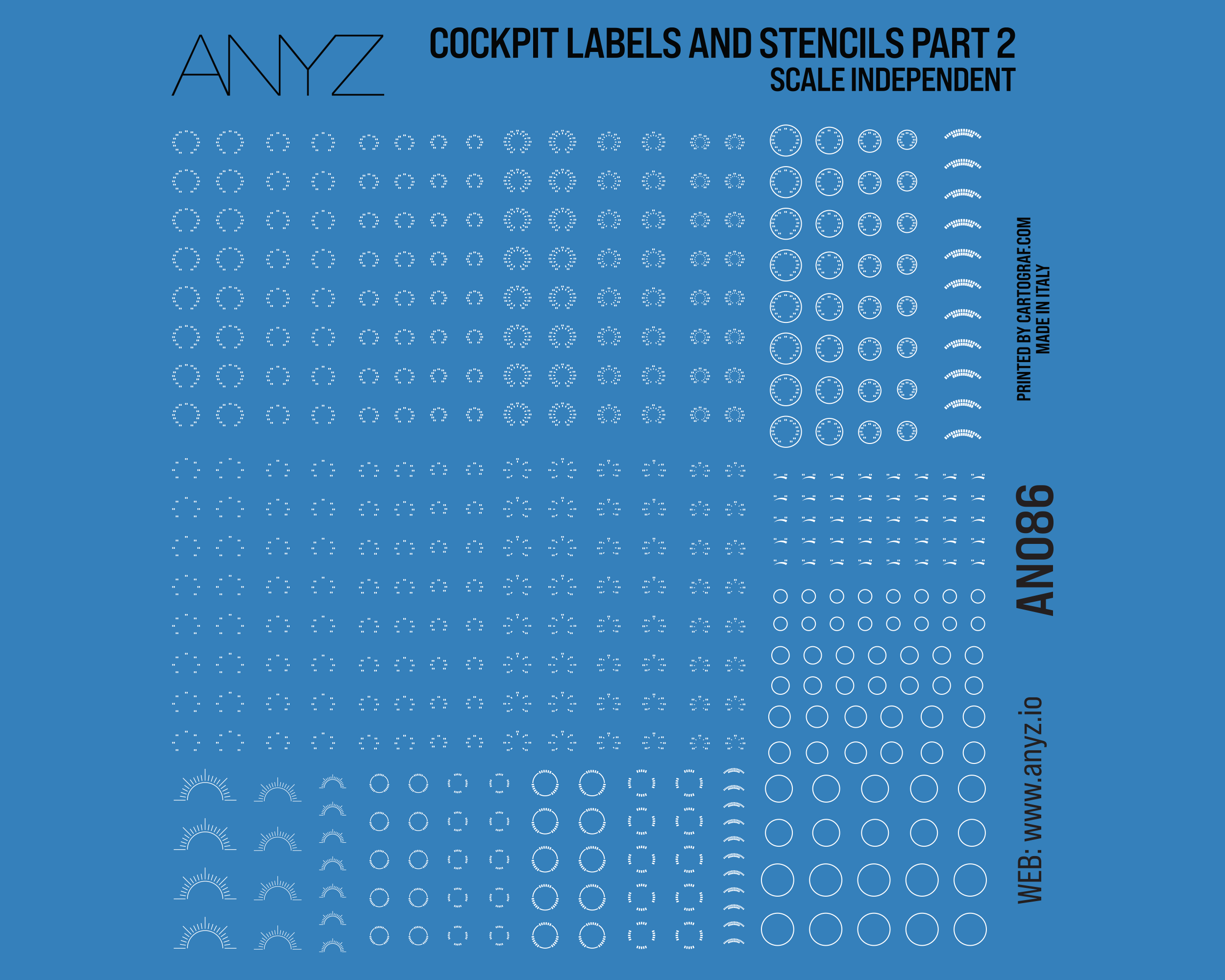 Cockpit Labels and Stencils Part 2 (Scale Independent) – 205ホビーズ｜205 ...