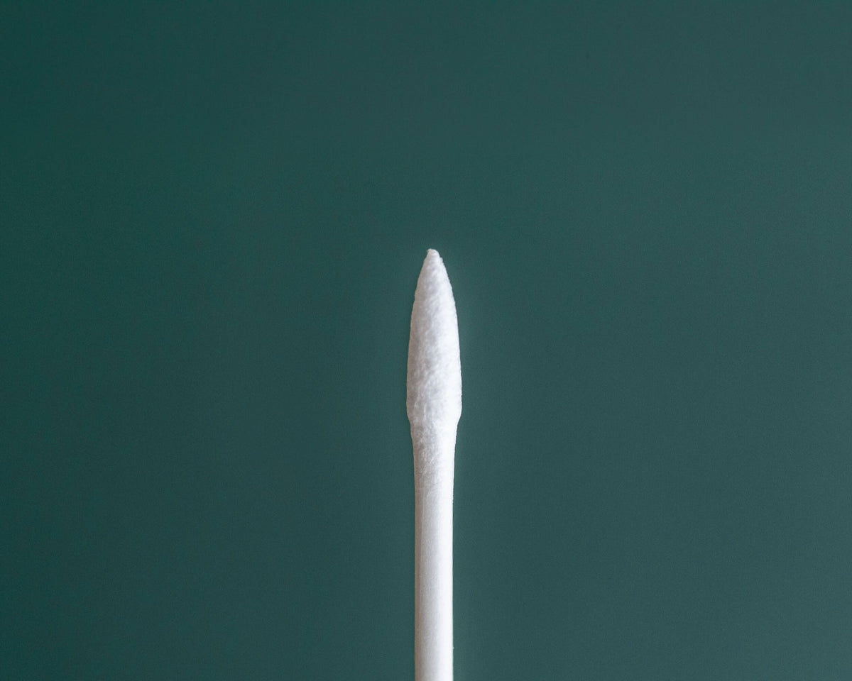 ANYZ AN009 Type 1精密綿棒の尖った先端の拡大