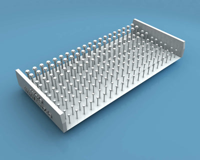 キャリア上に200個並ぶAN019ナット＆ワッシャーType 2セット