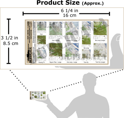 地図 ベトナム戦争 南ベトナム（北部／DMZ）#2（1/35スケール）商品シート（全12枚）
