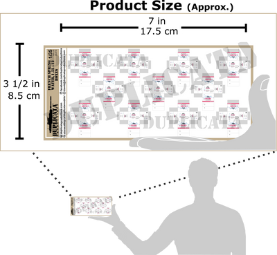 Duplicata 47E-35 フランスのミネラルウォーター箱（Evian）1/35 サイズ比較付き商品シート