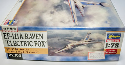 ハセガワ 1/72 EF-111A レイブン エレクトリック フォックス 側面・価格表示・02300