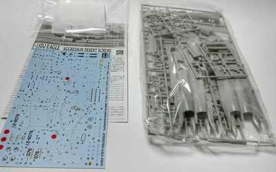 ハセガワ 1/72 F-15DJ アグレッサー デザート スキーム 内容物・パーツ・デカール・説明書類