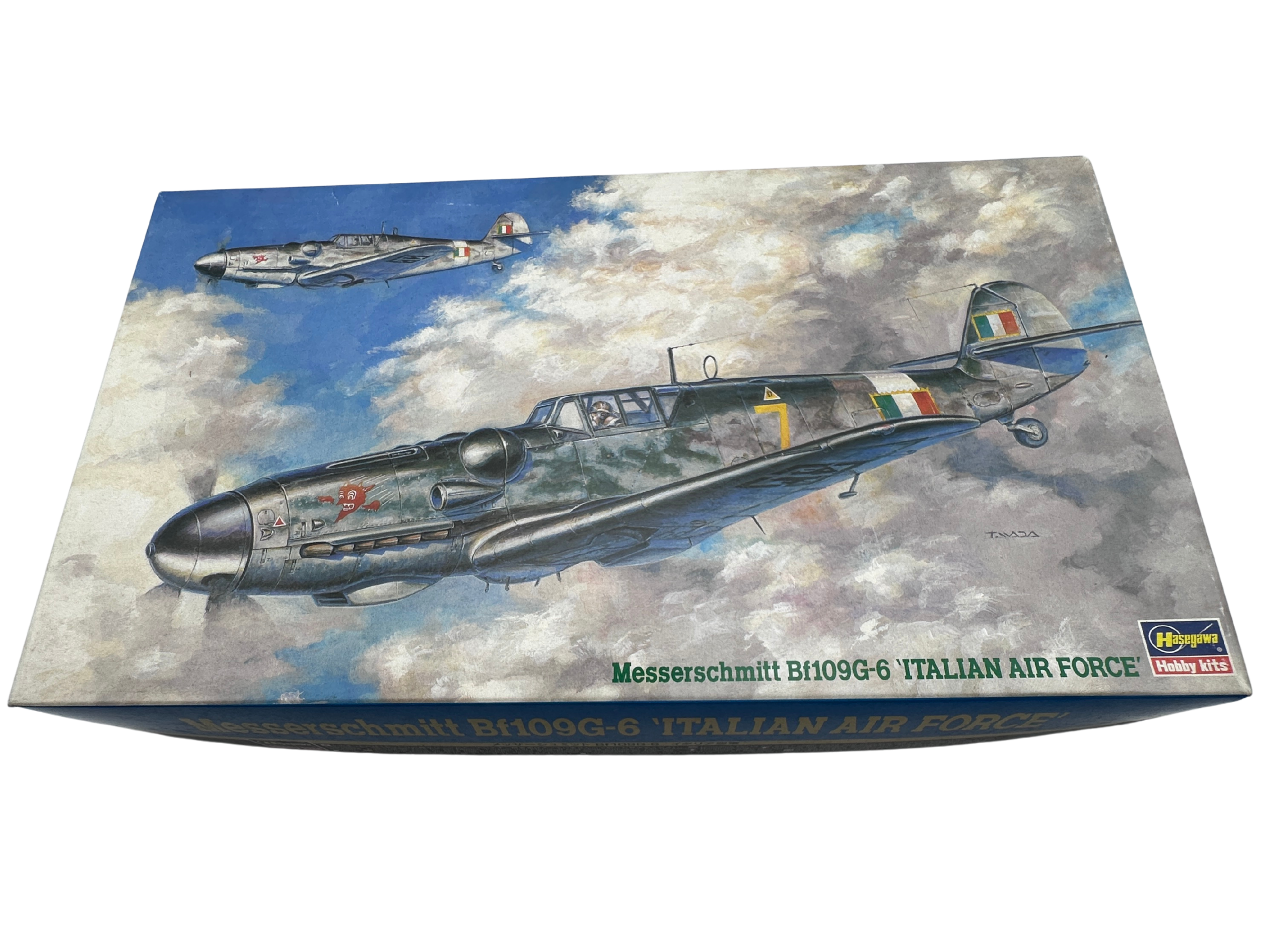ハセガワ 1/48 メッサーシュミット Bf109G-6 イタリア空軍 09266 箱上面
