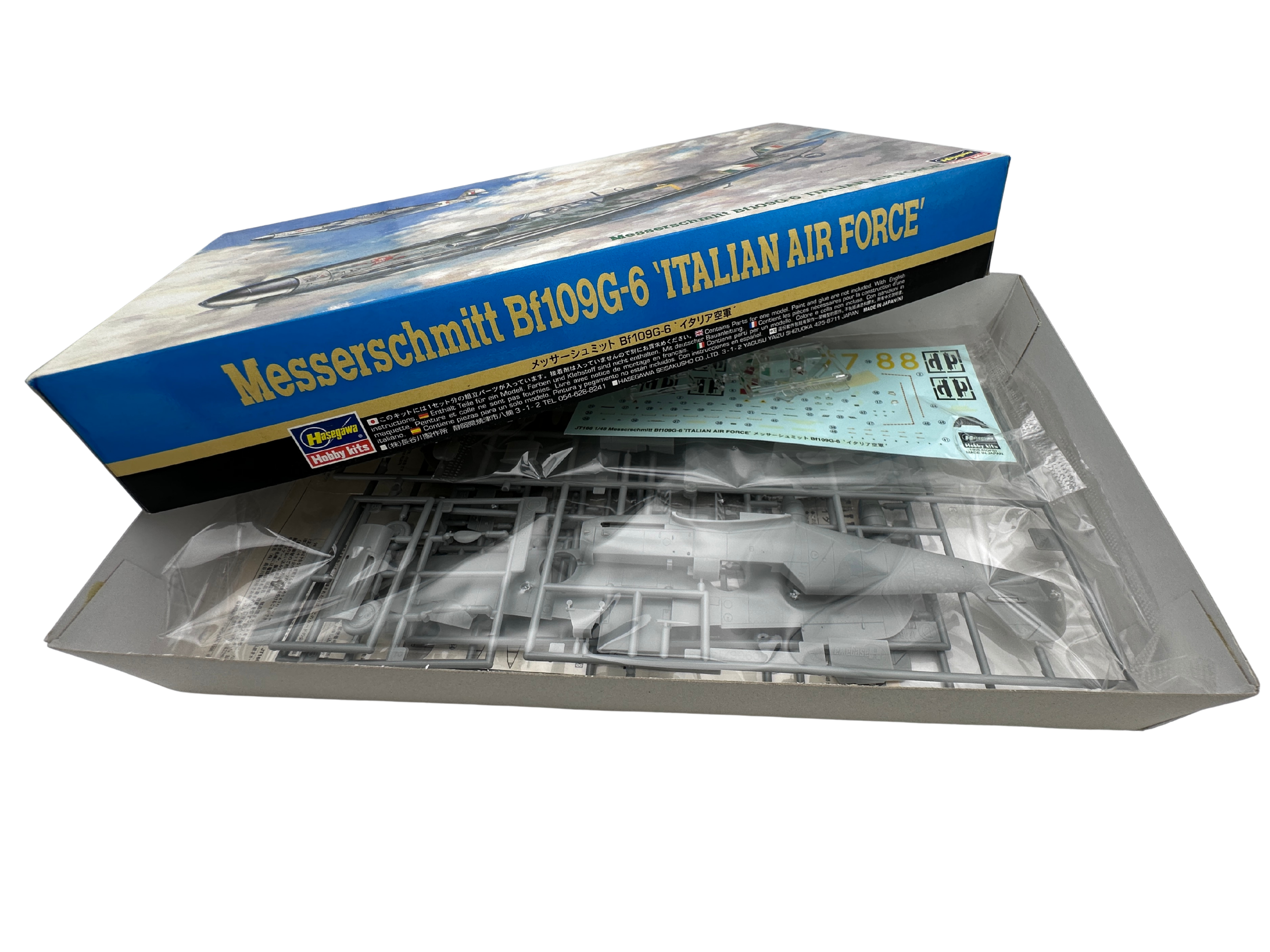 ハセガワ 1/48 メッサーシュミット Bf109G-6 イタリア空軍 09266 キット内容