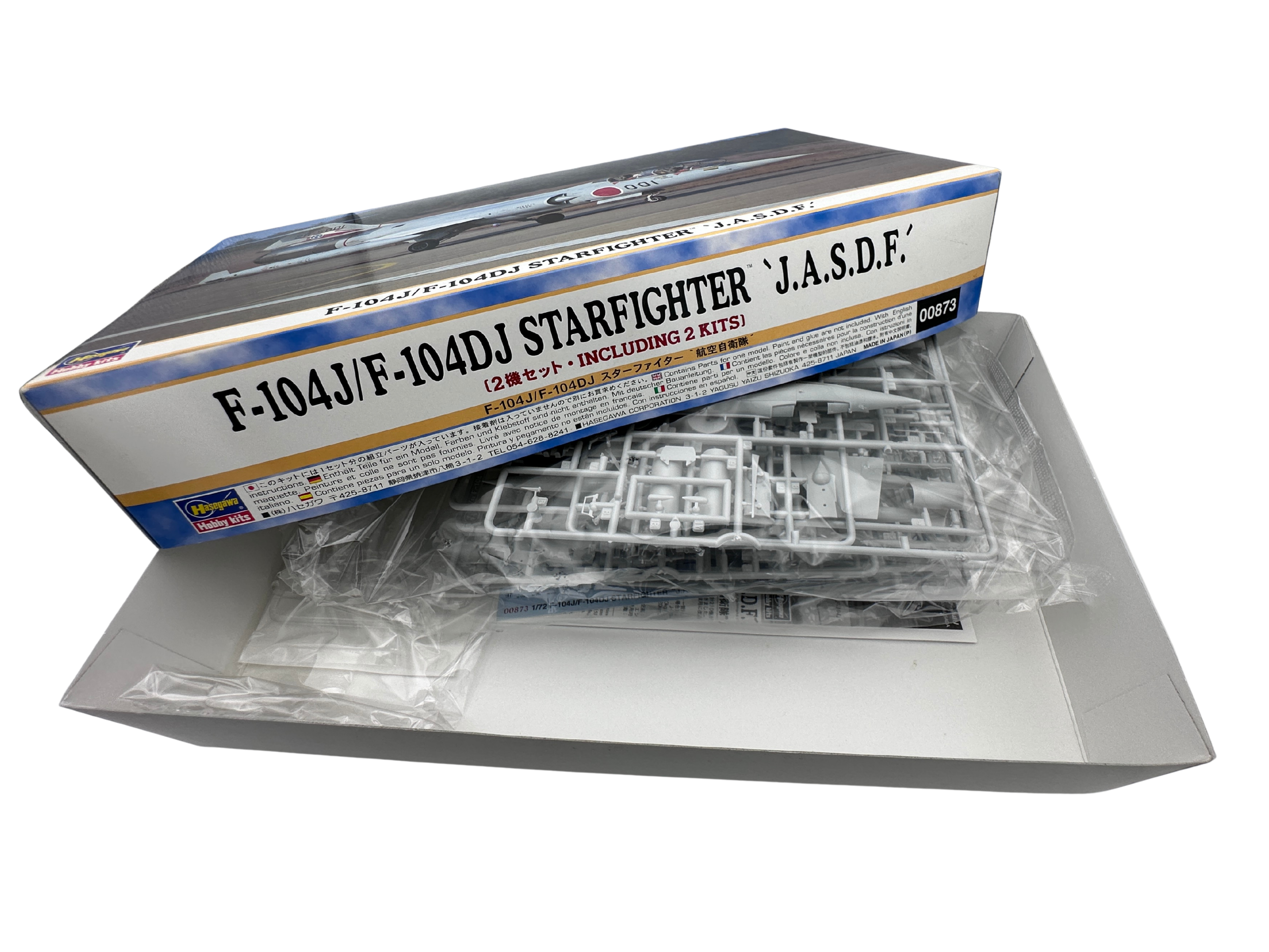 ハセガワ 00873 1/72 F-104J/F-104DJ スターファイター 航空自衛隊 2機セット 内容物