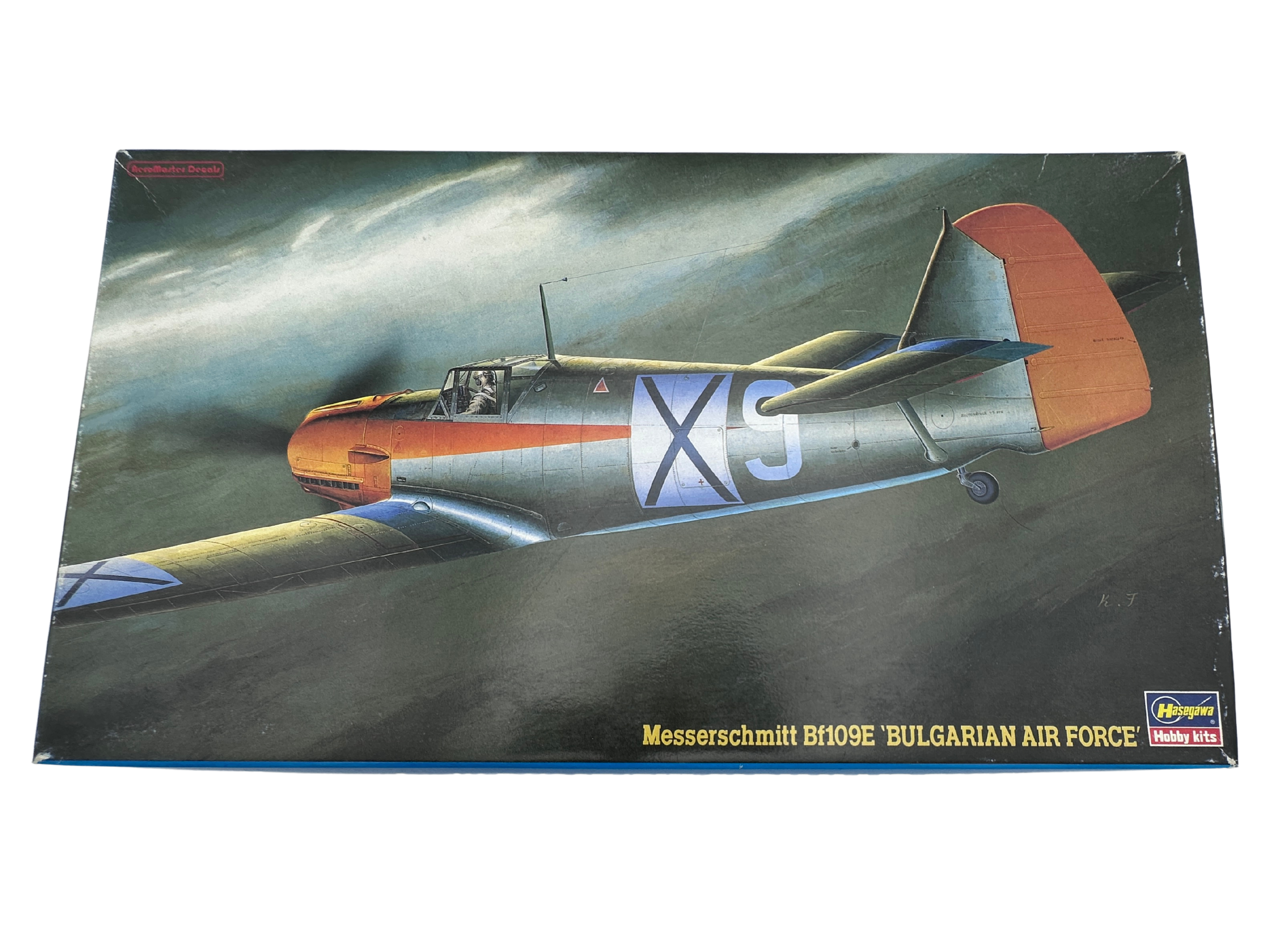 ハセガワ 1/48 メッサーシュミット Bf109E ブルガリア空軍 09183 箱絵