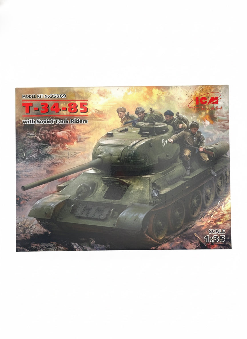 箱表面アート：T-34-85＋ソビエト戦車兵