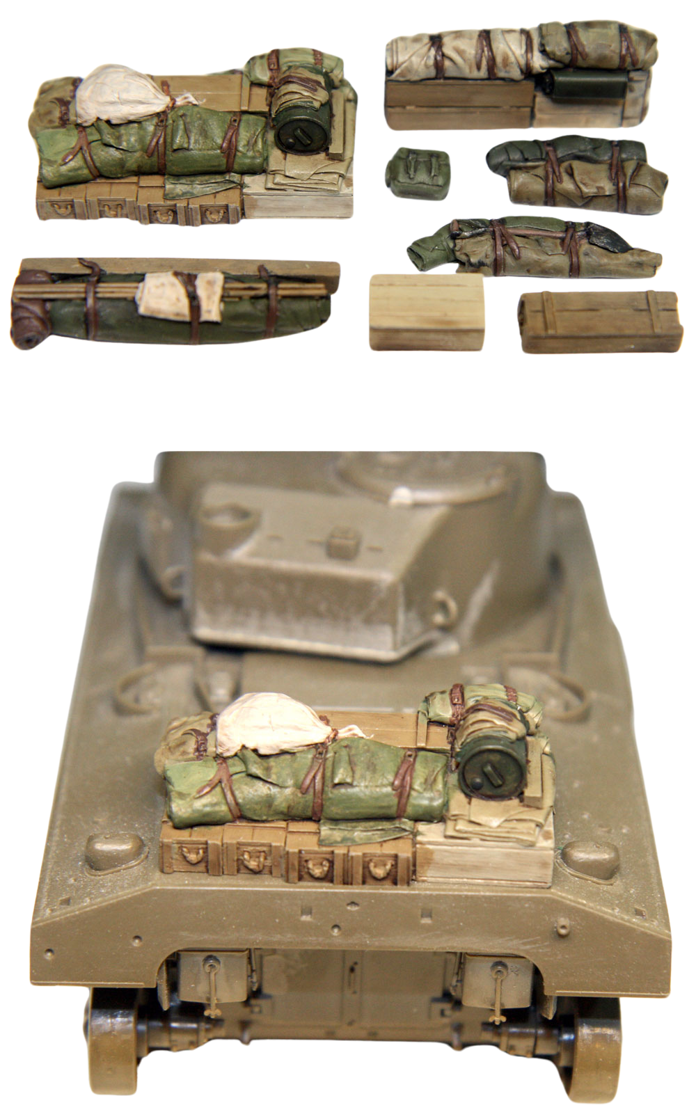 バリューギア SH007 1/35 シャーマン エンジンデッキ＆搭載品セット #7