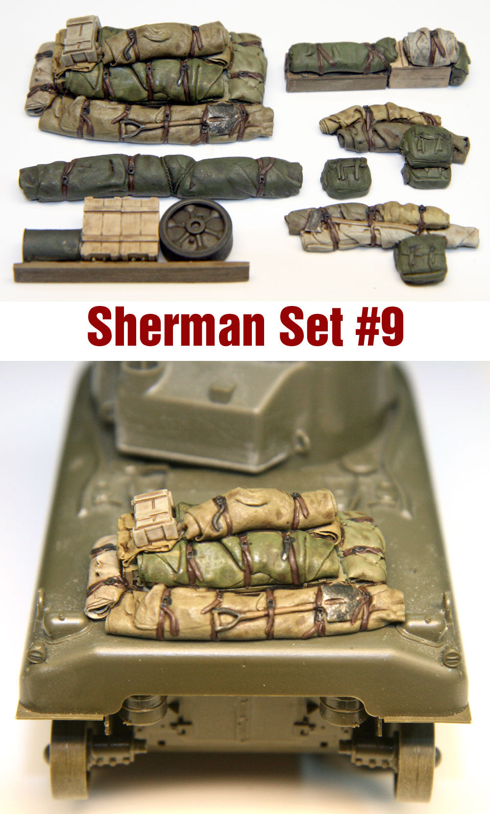 バリューギア SH009 1/35 シャーマン エンジンデッキ＆搭載品セット #9